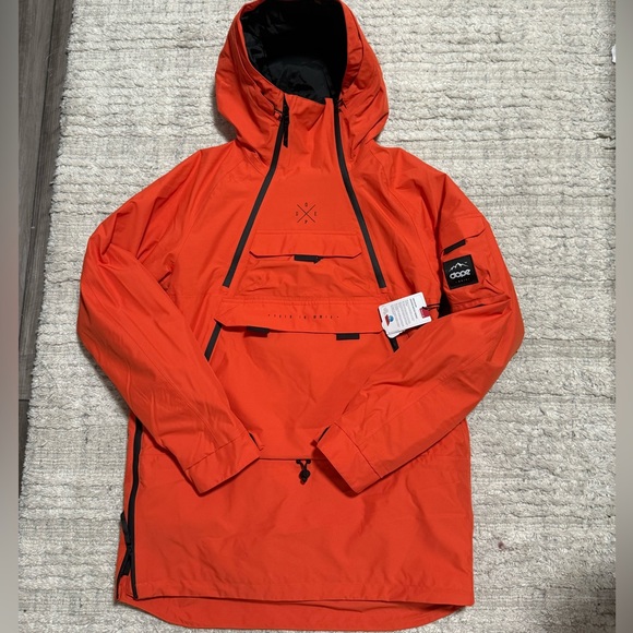 DOPE Men's Bright Orange Ski Jacket - Picture 2 of 10
